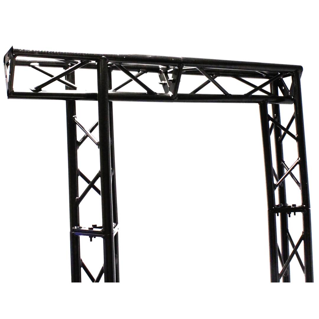 Truss triangular d'alumini negre 150mm triple connexió T1