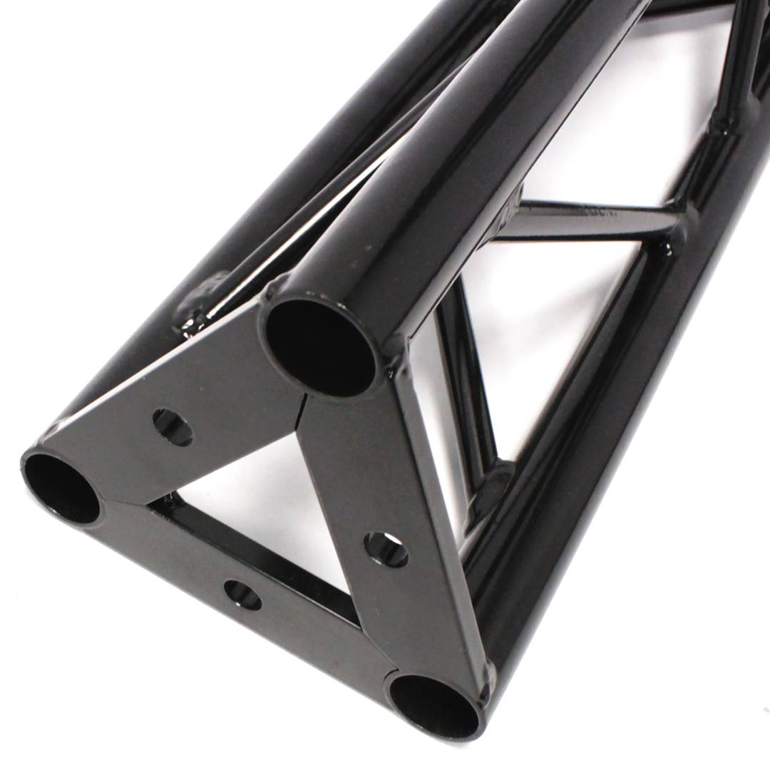 Truss triangular d'alumini negre 150mm triple connexió T1