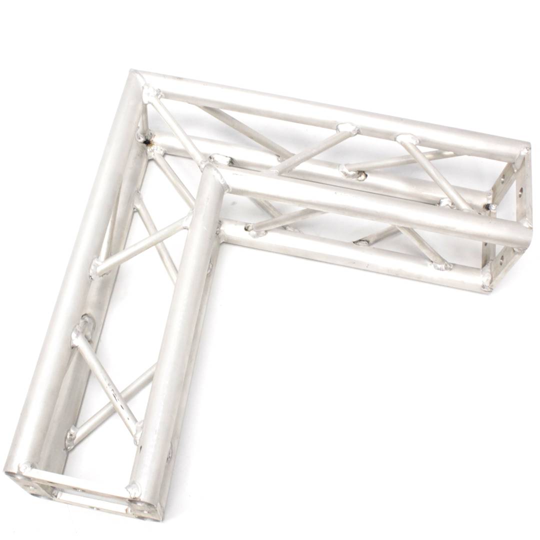 Piazza Truss alluminio 150 millimetri argento angolo di 90 gradi