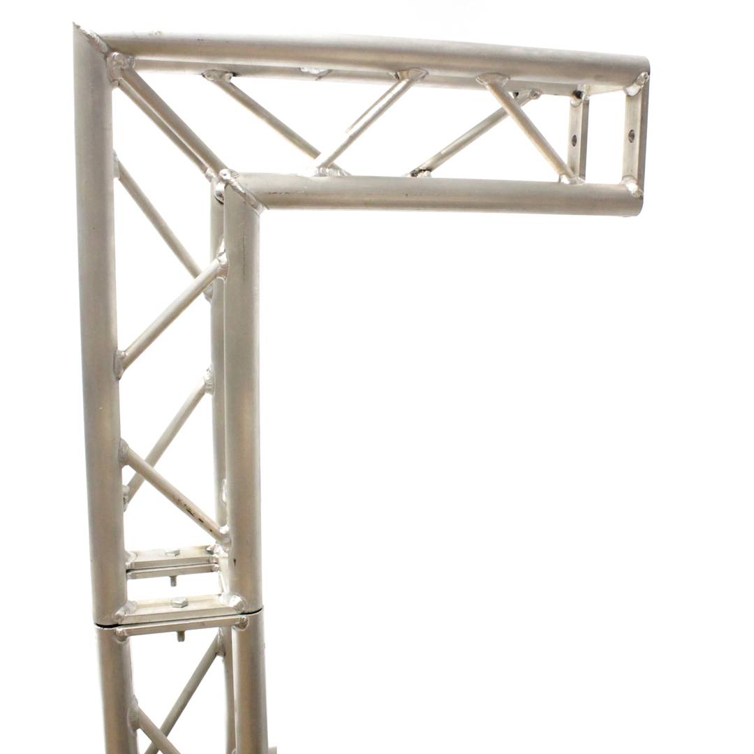 Piazza Truss alluminio 150 millimetri argento angolo di 90 gradi