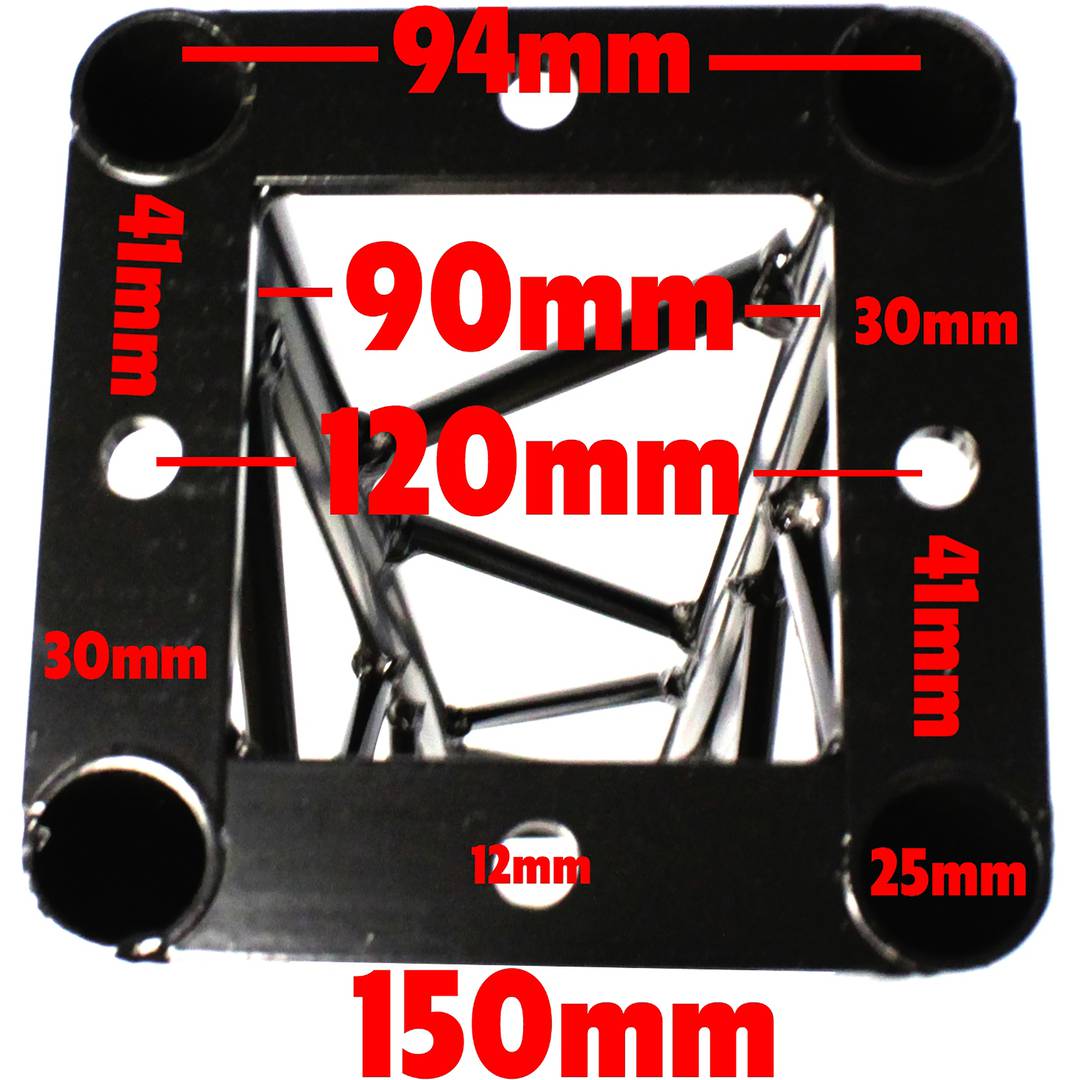 Truss 150mm silver aluminum square type T