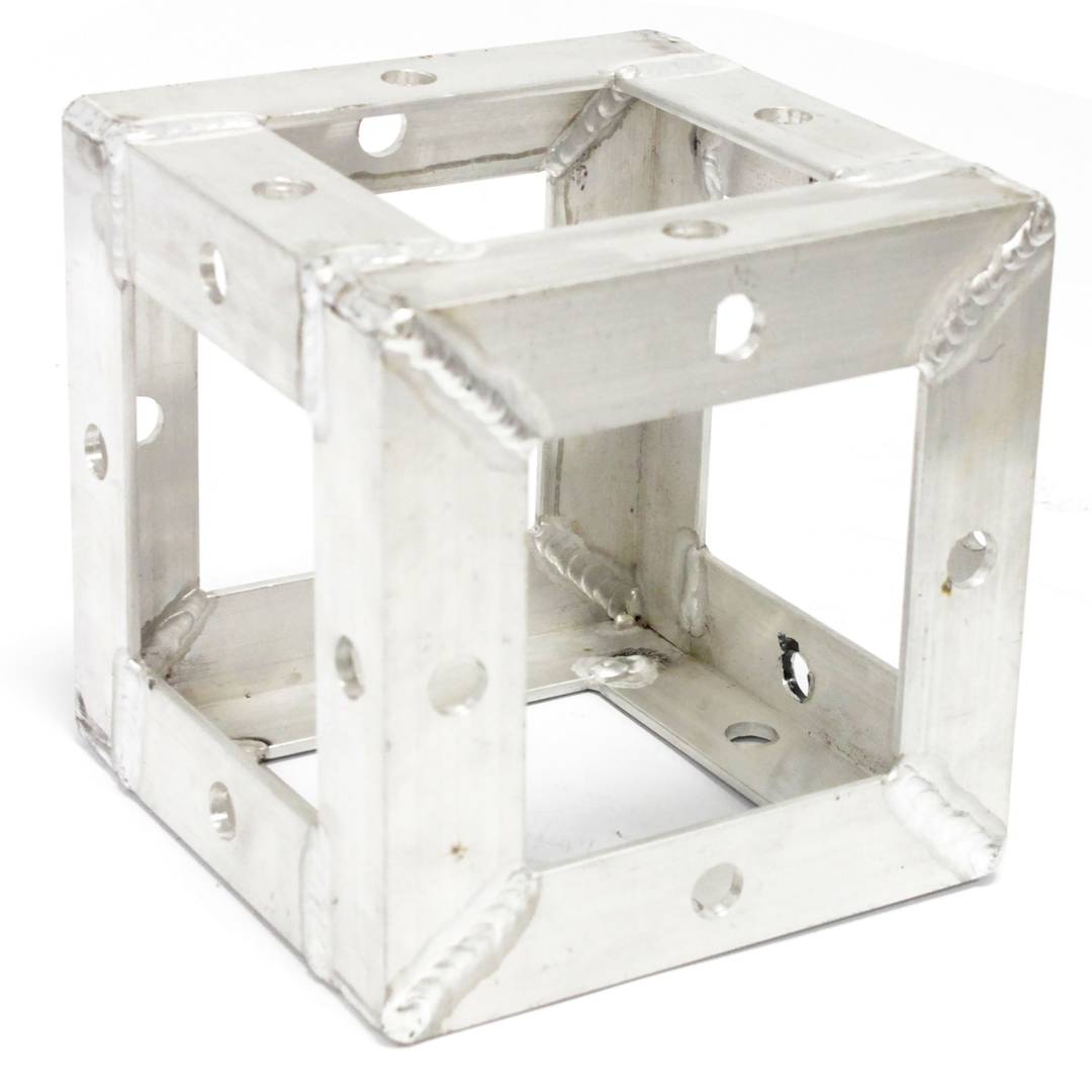 Truss cuadrado aluminio plata 150mm cubo de unión
