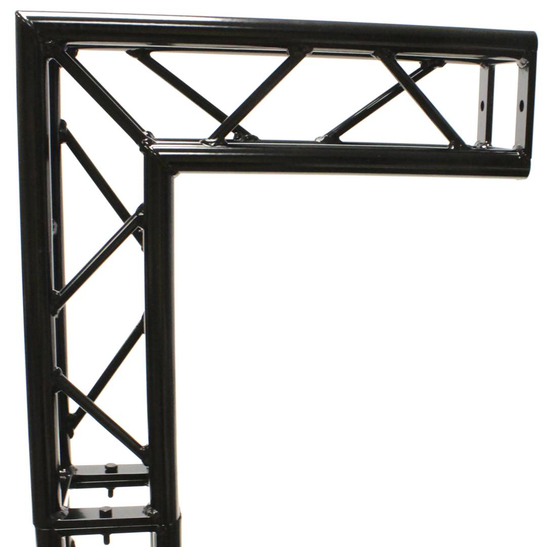 Aluminiowa kratownica kwadratowa 150 mm czarna aluminiowa kąt 90 stopni