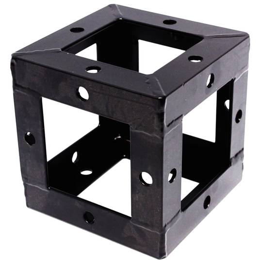 Truss 150mm square aluminum black cube union