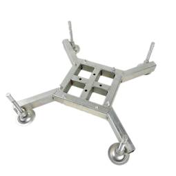 Base nivelable de 600x600mm para truss cuadrado plata de 150mm 300mm