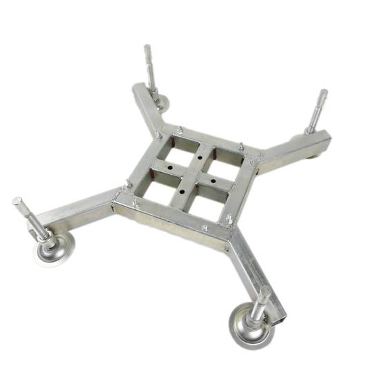 Leveling Base of 600x600mm for square truss of 150mm 300mm silver