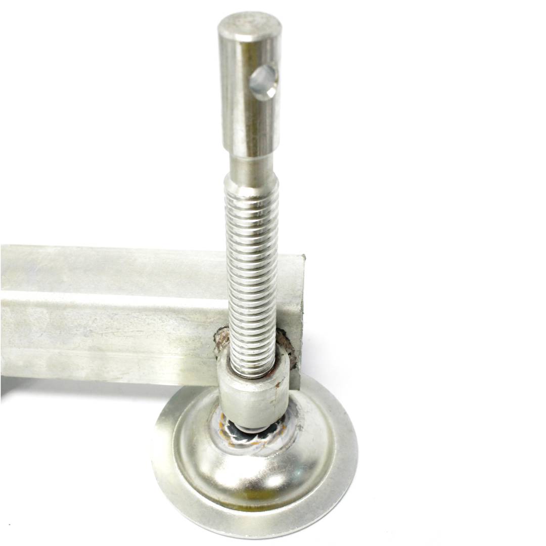 Leveling Base of 600x600mm for square truss of 150mm 300mm silver