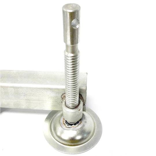 Leveling Base of 600x600mm for square truss of 150mm 300mm silver