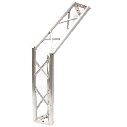 Truss triangular prata 150 milímetros de alumínio ângulo de 135 graus
