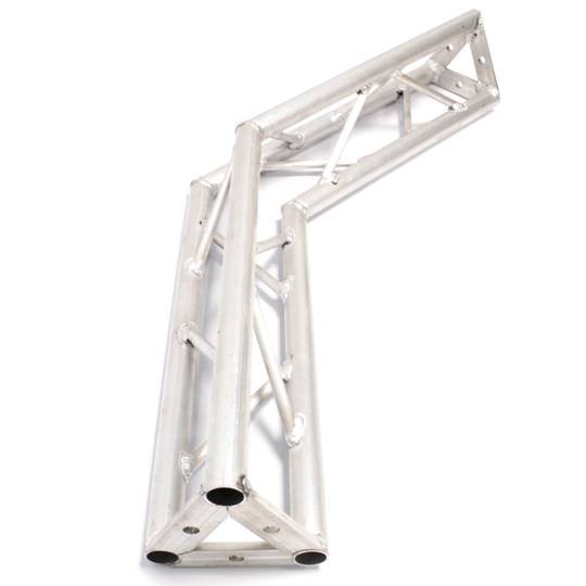 Truss triangular prata 150 milímetros de alumínio ângulo de 135 graus