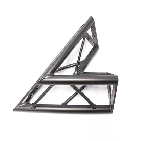 Triangular 150 milímetros truss de alumínio preto ângulo de 45 graus