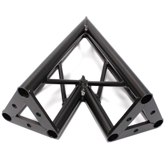 Triangular 150 milímetros truss de alumínio preto ângulo de 45 graus
