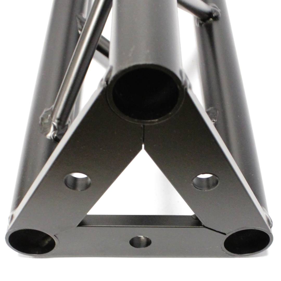 Triangular 150 milímetros truss de alumínio preto ângulo de 120 graus