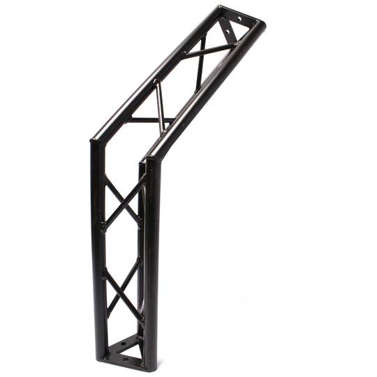 Triangular truss 150mm black aluminum 135-degree angle