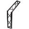 Triangular truss 150mm black aluminum 135-degree angle