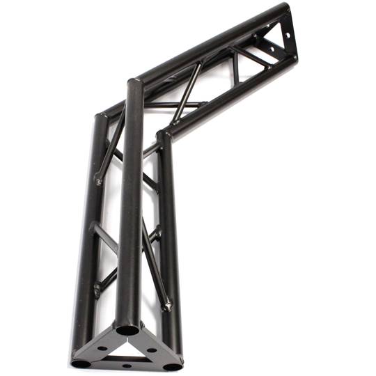 Triangular truss 150mm black aluminum 135-degree angle