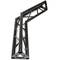 Triangular truss 150mm black aluminum 135-degree angle