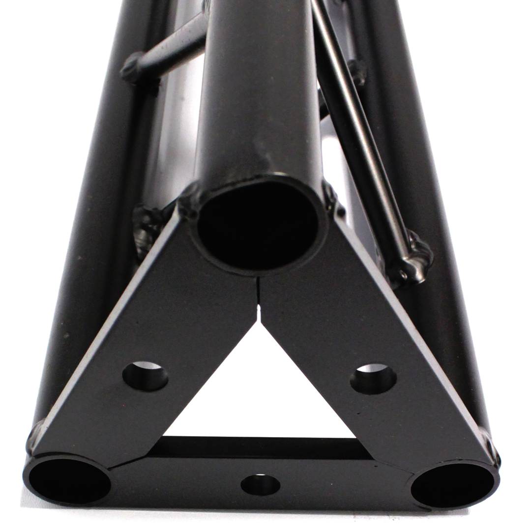 Triangular truss 150mm black aluminum 135-degree angle