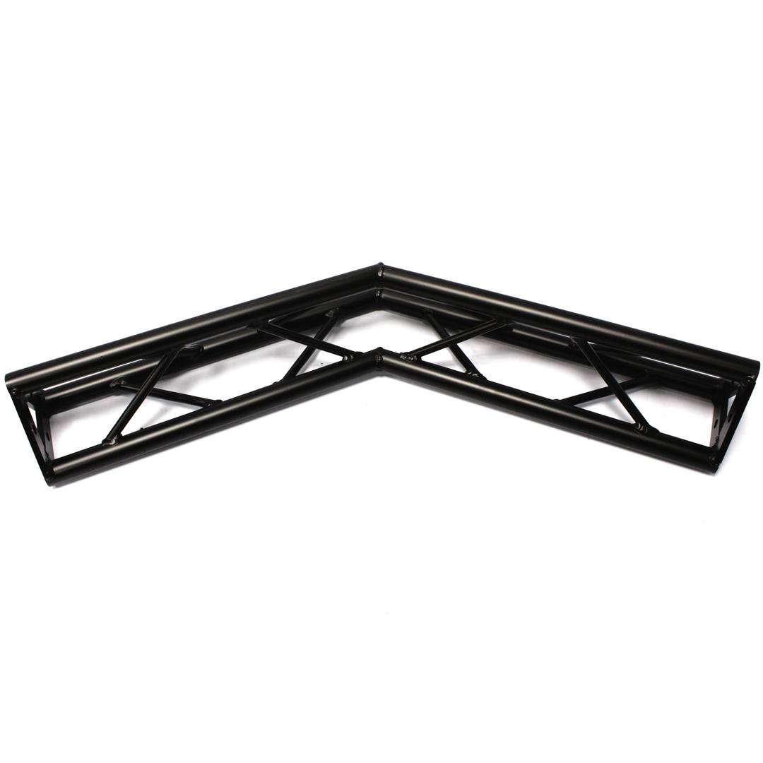 Triangular truss 150mm black aluminum 135-degree angle