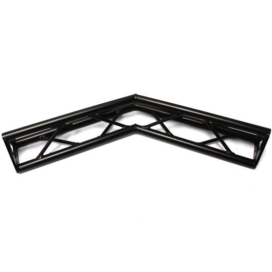 Triangular truss 150mm black aluminum 135-degree angle