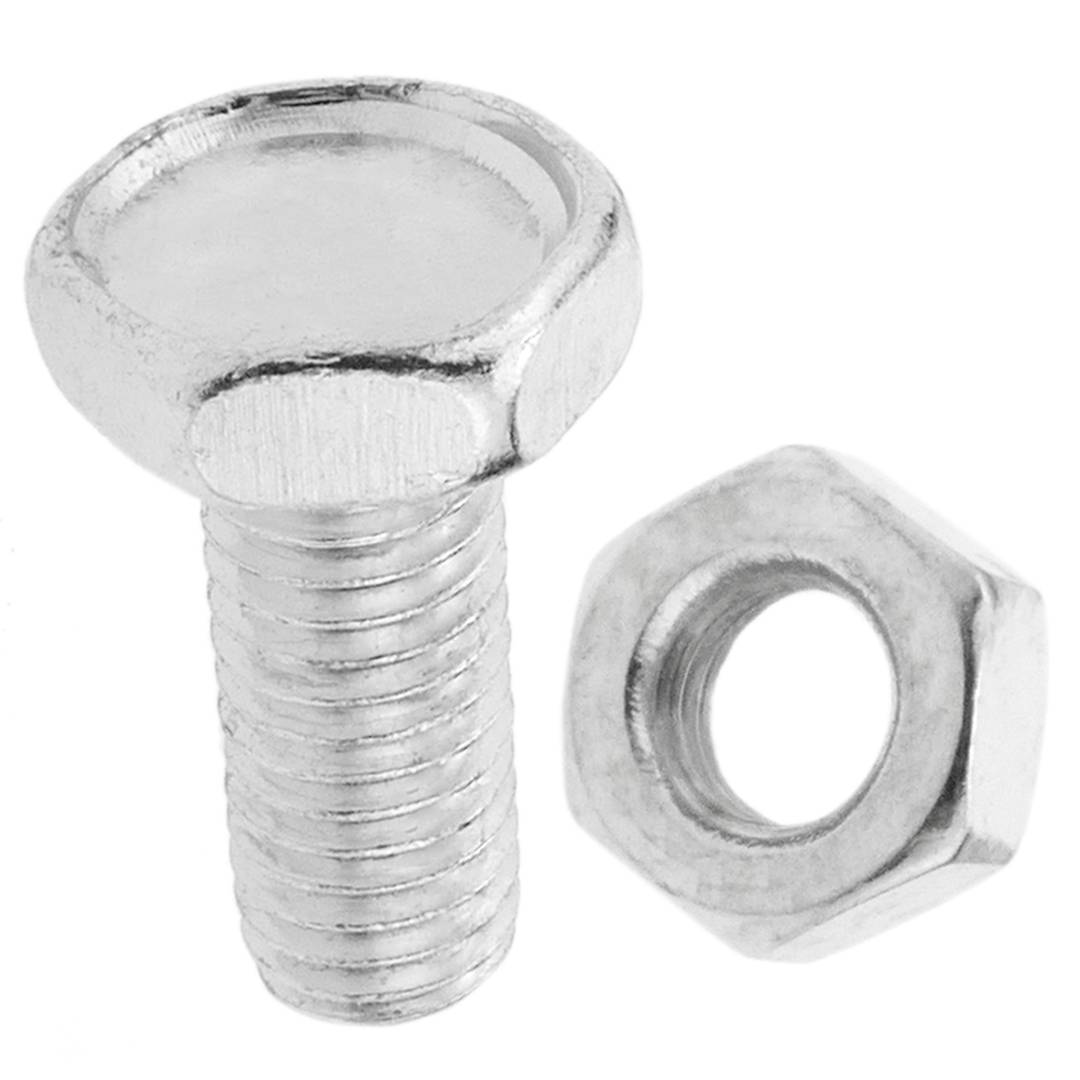 Steel screw and nut package M8 50 units