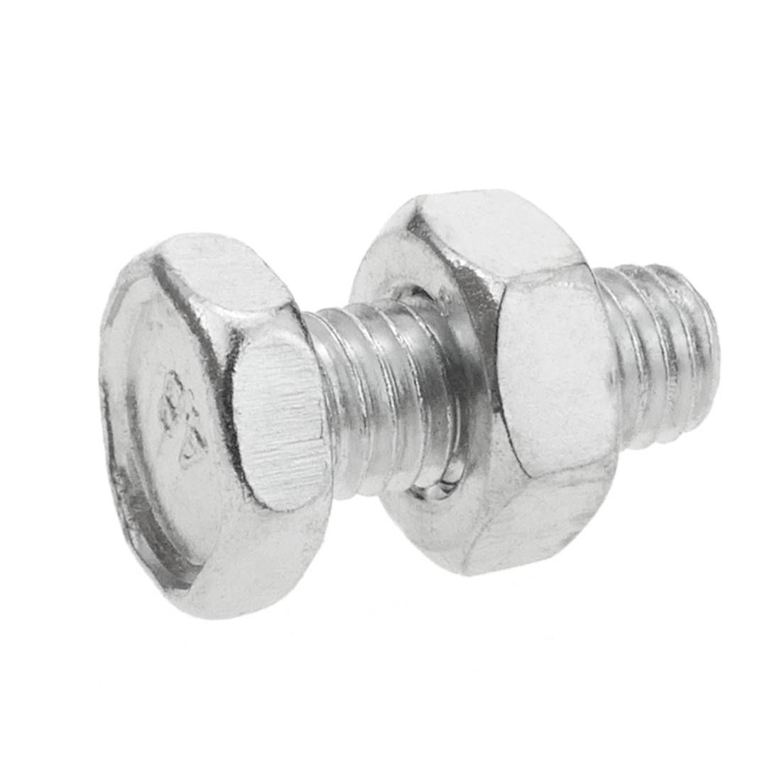Steel screw and nut package M8 50 units
