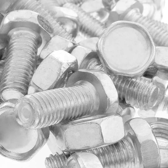 Steel screw and nut package M8 50 units