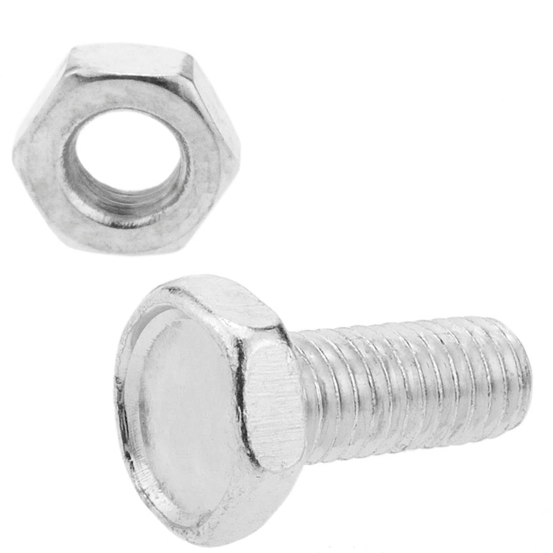 Steel screw and nut package M8 50 units
