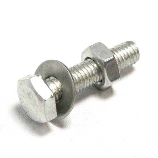 Schraubenmutter und Unterlegscheibe  40mm M10 Silber