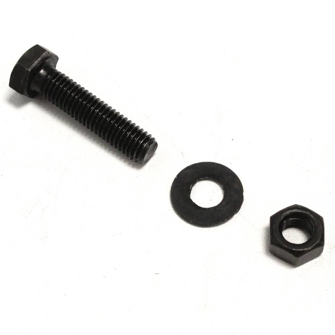 Schroefmoer en ring zwart M10 40mm