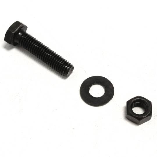 Schroefmoer en ring zwart M10 40mm