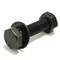 Schroefmoer en ring zwart M10 40mm