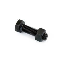 Śruba i nakrętka czarna M10 40mm