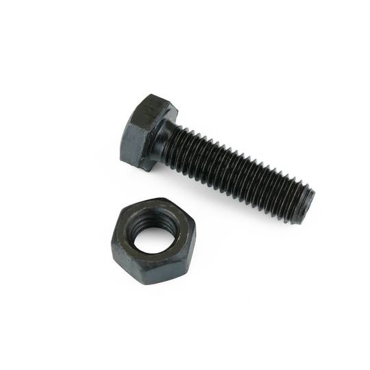 Screw and nut M10 black color 40mm