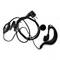 Headset with microphone for 2 connectors radio transceiver