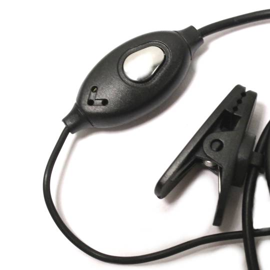 Headset with microphone for 2 connectors radio transceiver