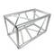 Quadratische Traversenstruktur aus silbernem Aluminium mit einem Rohr von 300 mm