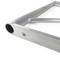 Silberne Aluminium-Flachfachwerkstruktur mit parallelem Rohr von 300 mm geradem Schnitt 50 cm