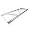 Silver aluminum flat truss structure with parallel tube 300mm straight section 100cm