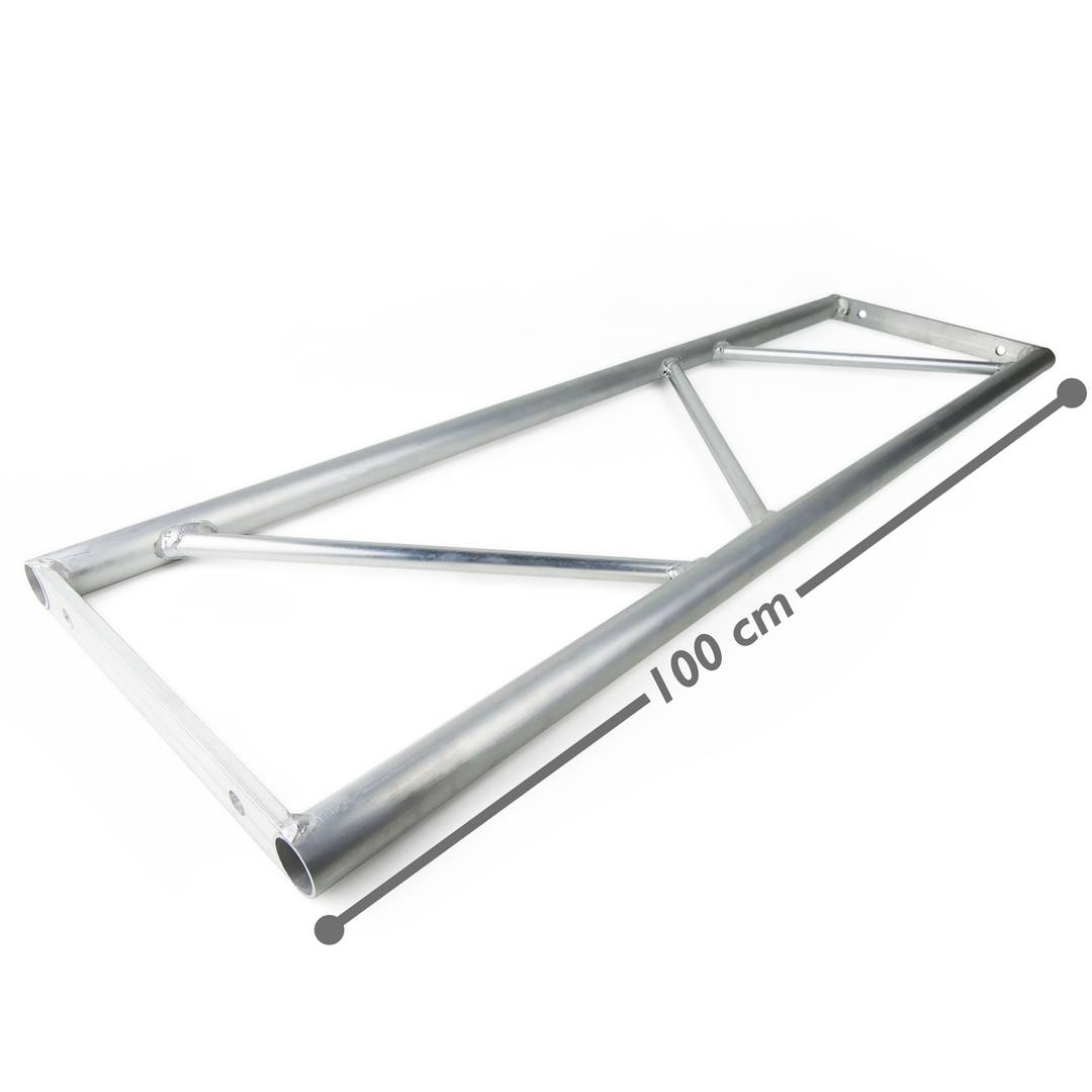 Silver aluminum flat truss structure with parallel tube 300mm straight section 100cm