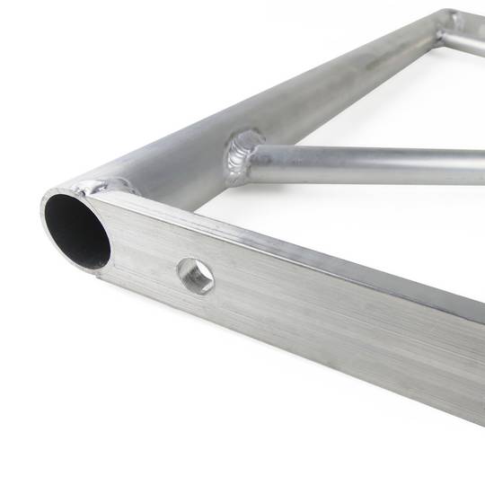 Silver aluminum flat truss structure with parallel tube 300mm straight section 100cm