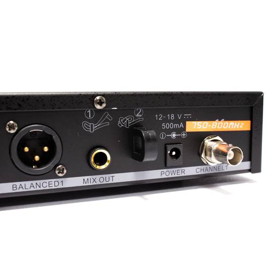 Wireless Microphones UHF 600-920MHz programmable receiver rack for groups G1 G2 G3 G4