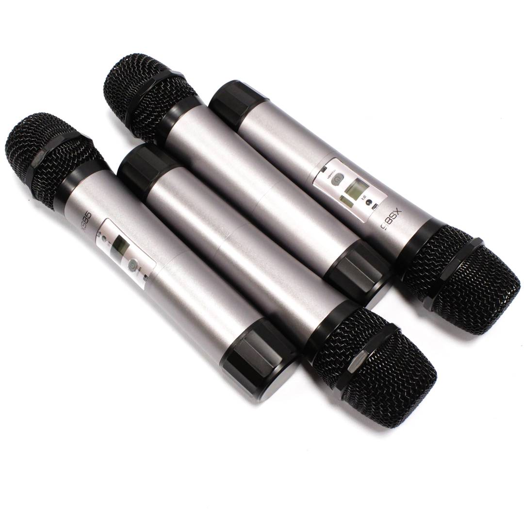 Wireless Microphones UHF 600-920MHz programmable receiver rack for groups G1 G2 G3 G4