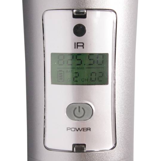 Wireless microphone UHF 825-849.75 MHz group G2