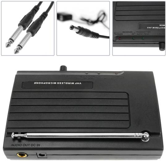 Microfono palmare wireless VHF 200 - 280 MHz