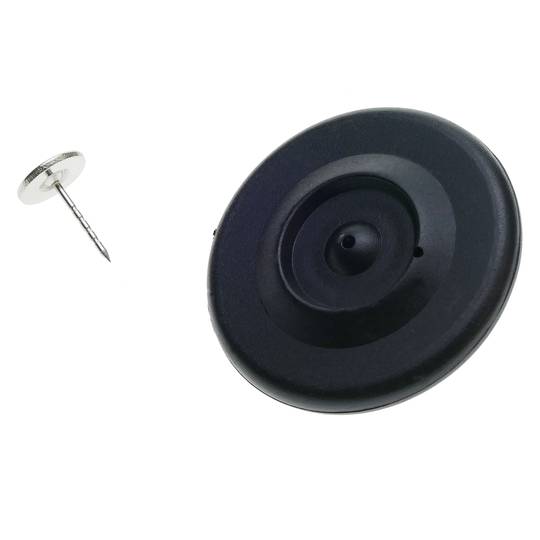 Anti-diefstal tag compatibel EAS RF 8,2 MHz 48 mm zwart anti-diefstal met pin 25 eenheden