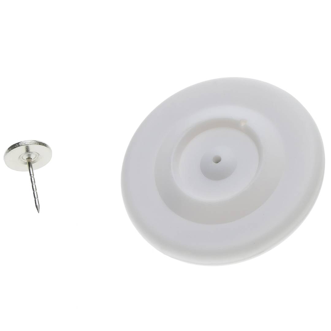 Étiquette antivol compatible EAS RF 8,2 MHz 48 mm blanc avec broche