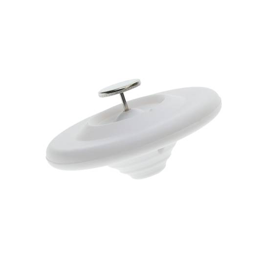 Étiquette antivol compatible EAS RF 8,2 MHz 48 mm blanc avec broche