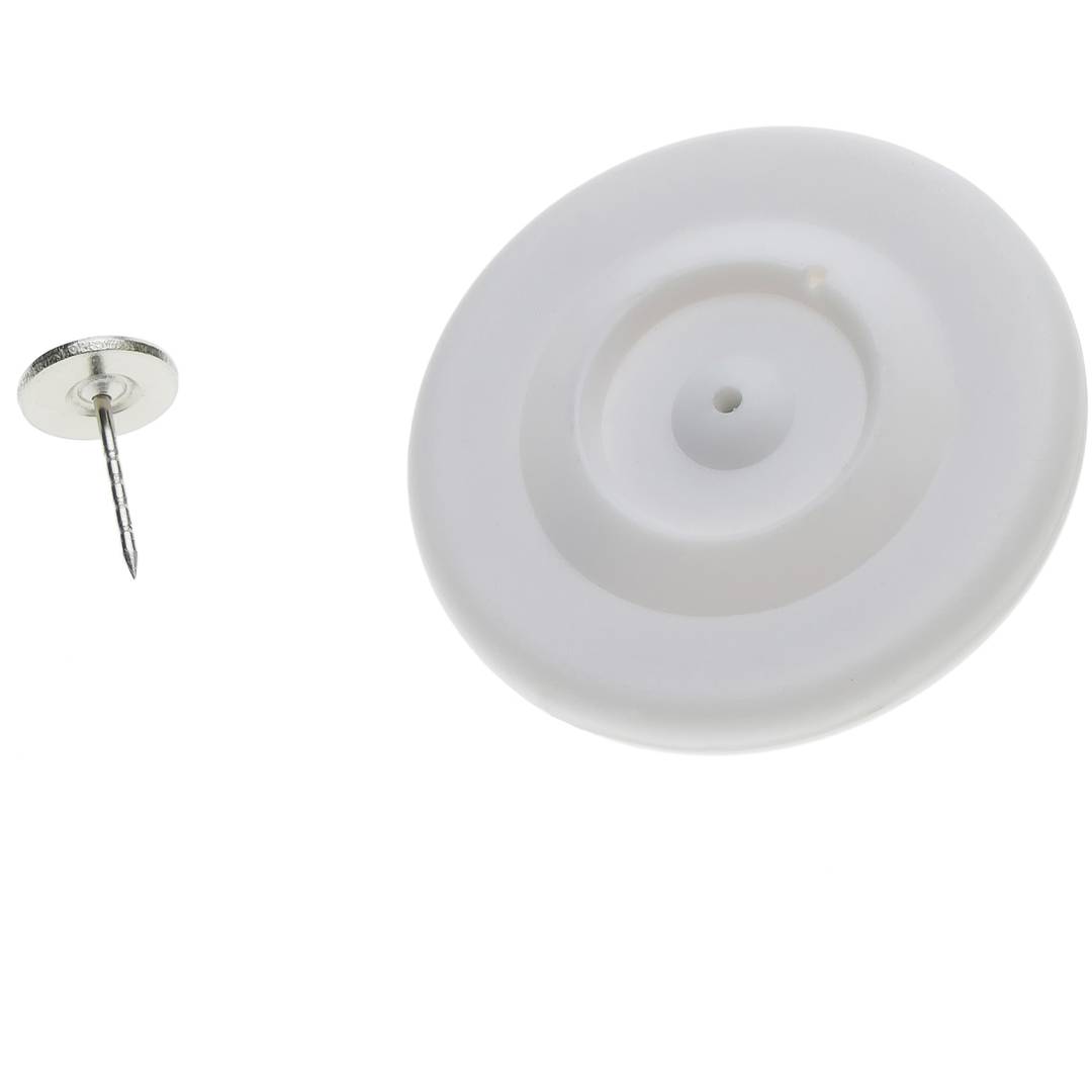 Antidiefstal-tag compatibel EAS RF 8,2 MHz 48 mm wit met pin 25 eenheden