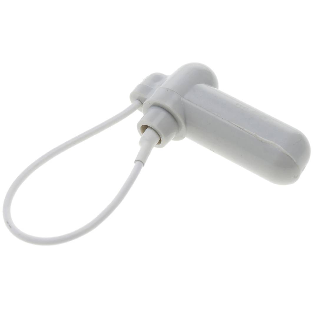 Anti-Diebstahl-Label kompatibel EAS RF 8.2MHz 45x19mm Weiß mit Stahlkabel 100 Stück